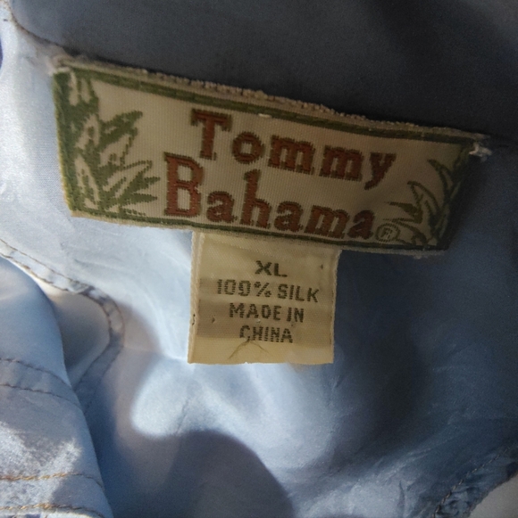 2 Pc:Tommy Bahama Silk Blouse Blue+ Maurices Skirt TAG, Tye, Tropical, XL - Picture 10 of 16